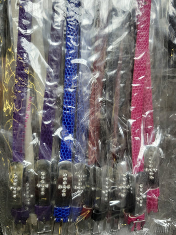 Braclet Lathers with Cross
