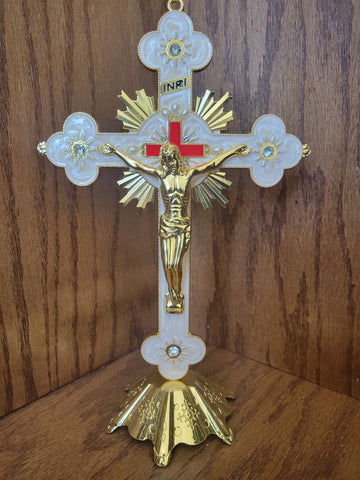 Cross with Bass Gold Color(19x30)cm