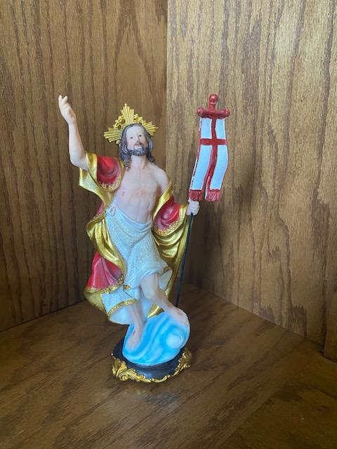 Jesus Resurrection Statue  (30x9.5x9.5)cm