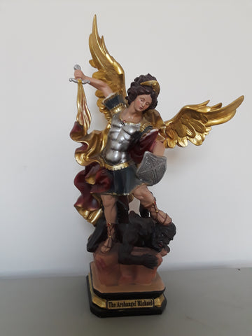 Archangel Michael Colored Statue