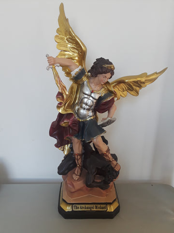 Archangel Michael Colored Statue