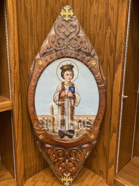 Pictures of Saints with Wood Frame