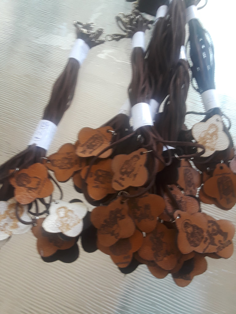 Cross with Chain From Leather