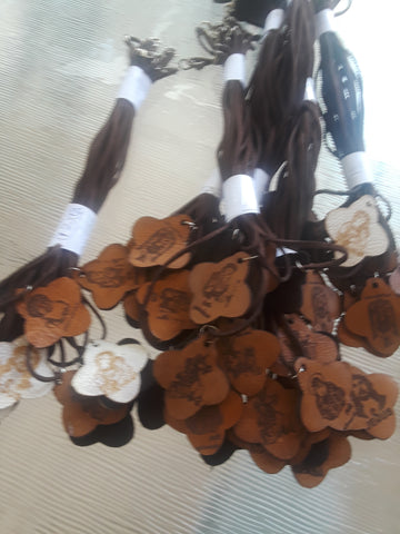 Cross with Chain From Leather