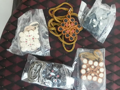 Leather Cross with Cotton Chain