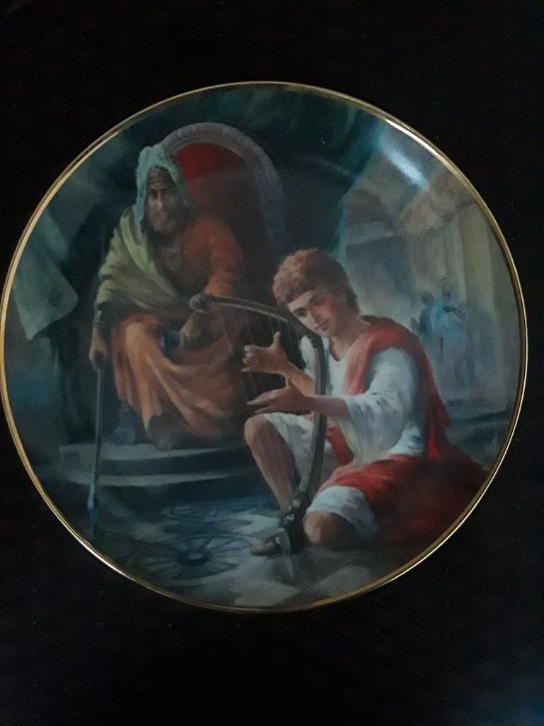 King Saul and David Plate