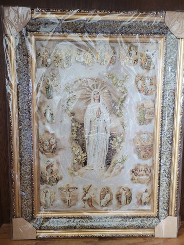 St. Mary Picture (71x53)cm Double Frame.