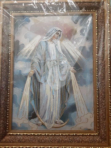 Virgin Mary Appearance (21”X28”) Double Frame