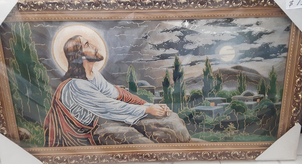 Jesus praying on the rock (20”x40”)