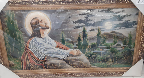 Jesus praying on the rock (20”x40”)