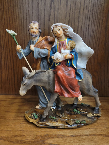 Holy Family Statue 10'' (colored)