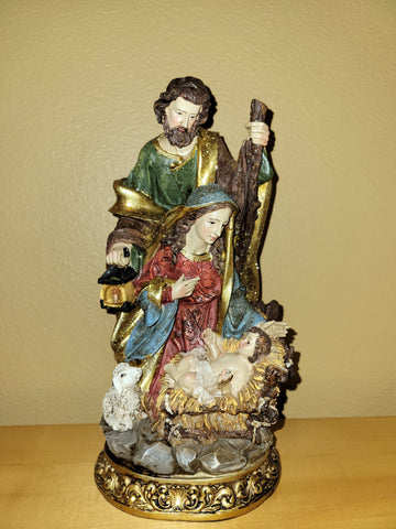 Holy Family Statue 9”