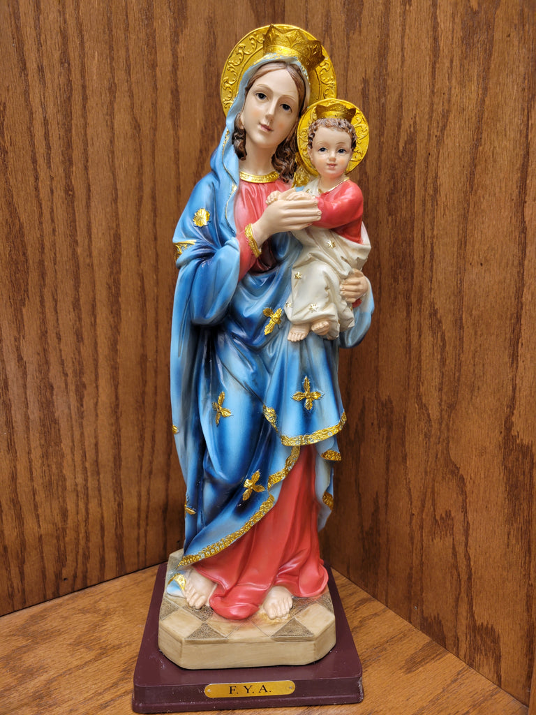 St. Mary carrying Jesus Statue 17”