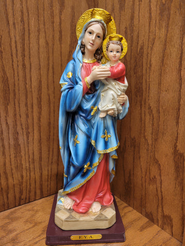 St. Mary carrying Jesus Statue 17”
