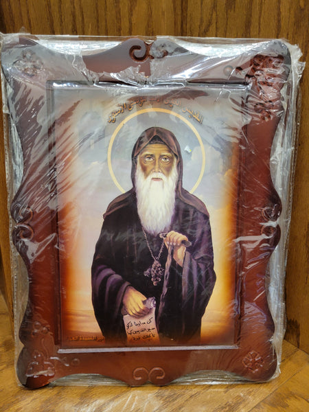 Saints Pictures with wood frame (40x30)cm